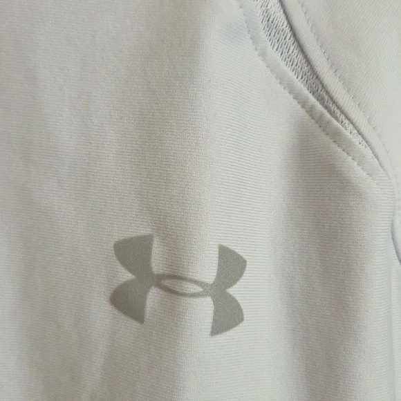 Under Armour Womens Light Gray Quarter-Zip Pullover - Picture 5 of 9